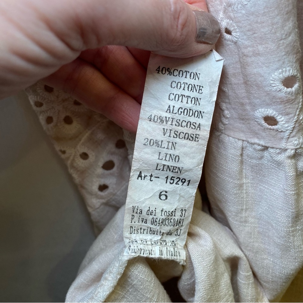 Chloe’s Closet blush pink eyelet Peplum Tank Top Sz 6 - Picture 7 of 9
